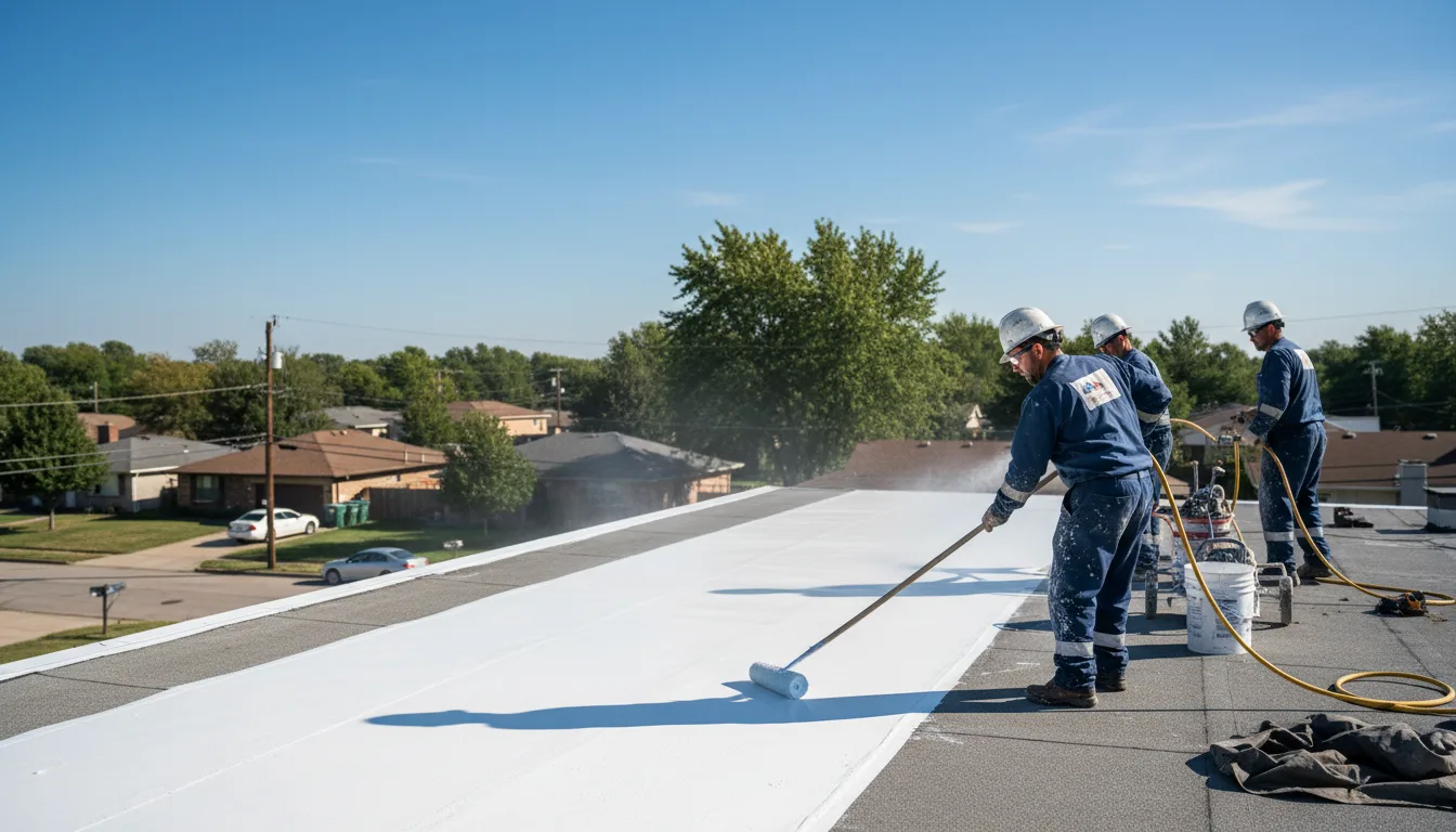 Commercial roof coating in Struthers, OH near me